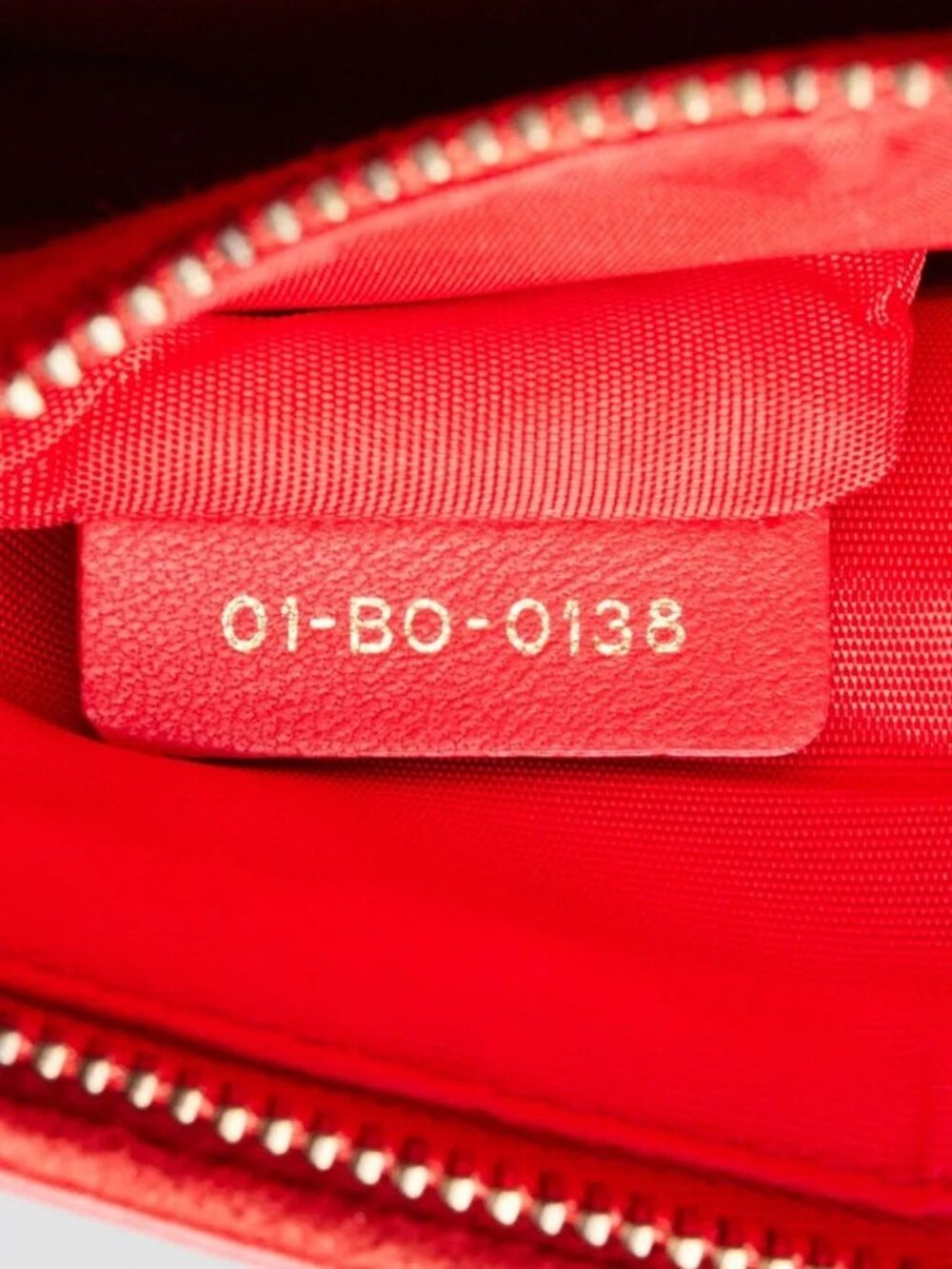 Christian Dior Red Cannage Quilted Leather DiorAddict Wallet on Chain Clutch Bag - Picture 12 of 12